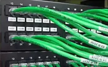 Structured cabling patch panel for a network infrastructure wiring installation